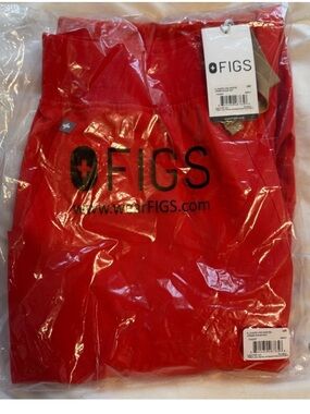 FIGS Red Scrub Joggers